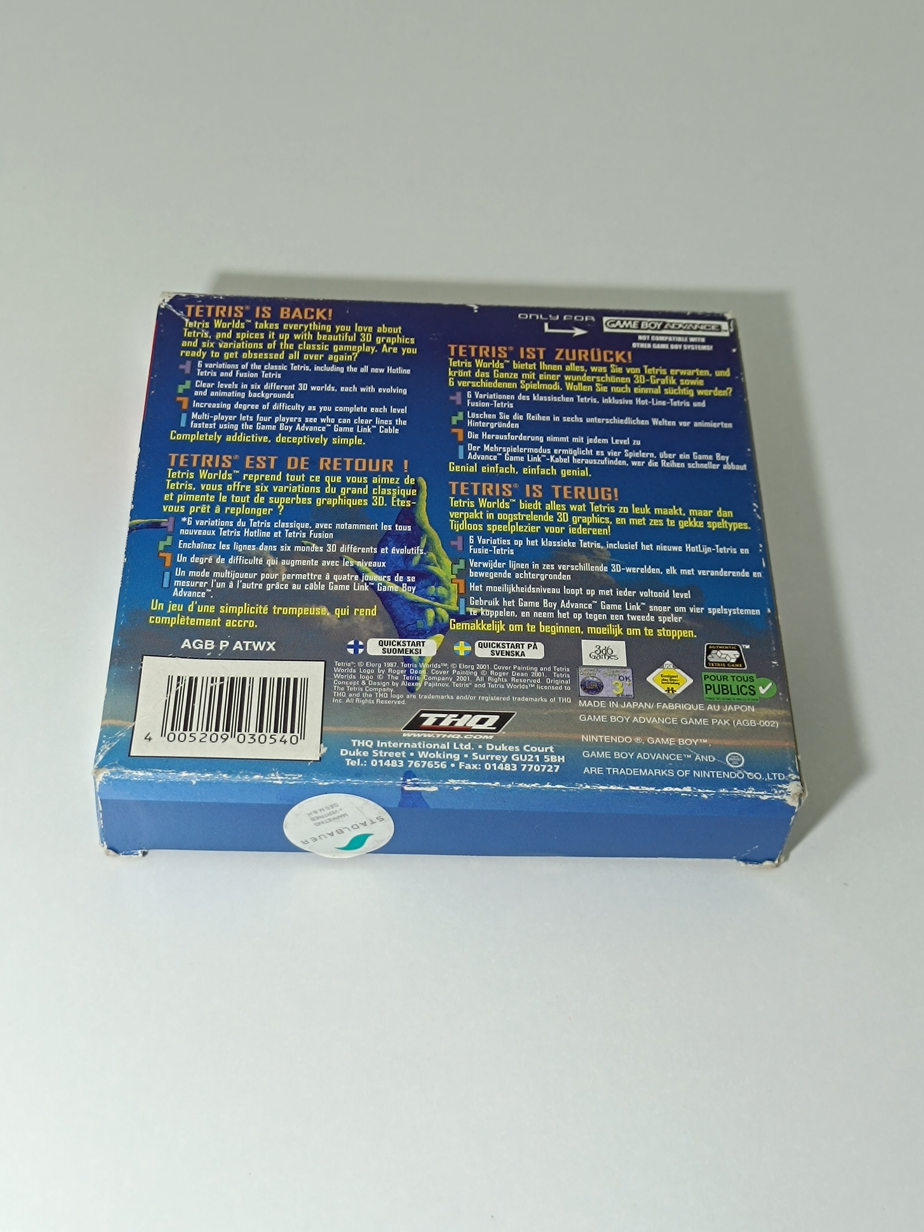 Tetris Worlds GBA - inkl. Verpackung & Anleitung