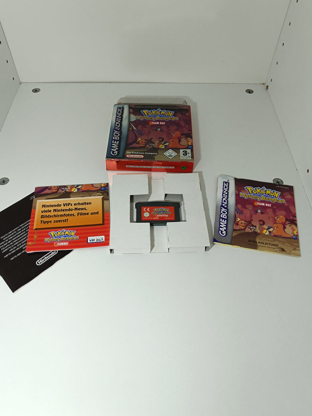 Pokemon Mystery Dungeon Team Rot GBA - mit Verpackung, Inlay, VIP Code & Anleitung