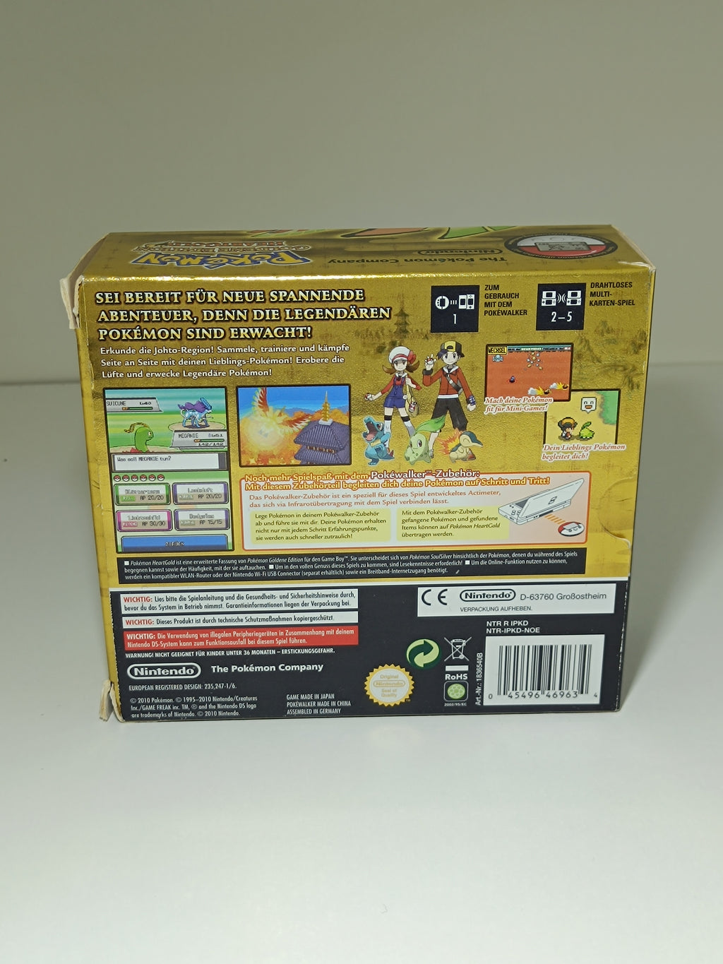 Pokemon Heartgold | inkl. Karton, Pokewalker, Verpackung...