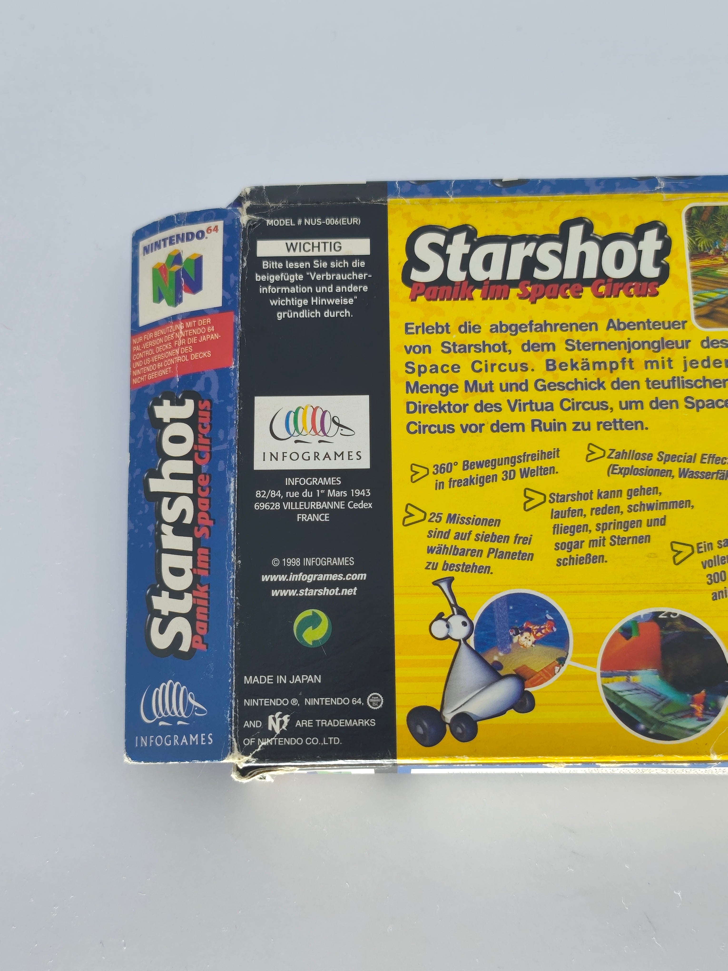 Starshot Panik im Space Circus - inkl. Verpackung, Inlay & Anleitung