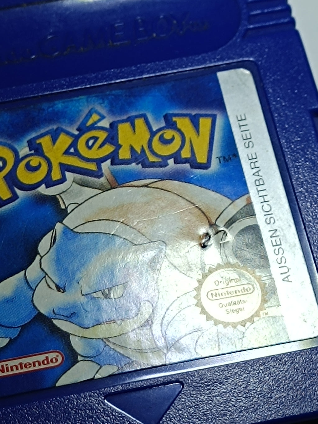 Pokemon Blaue Edition Game Boy - inkl. Verpackung, Anleitung & Inlay