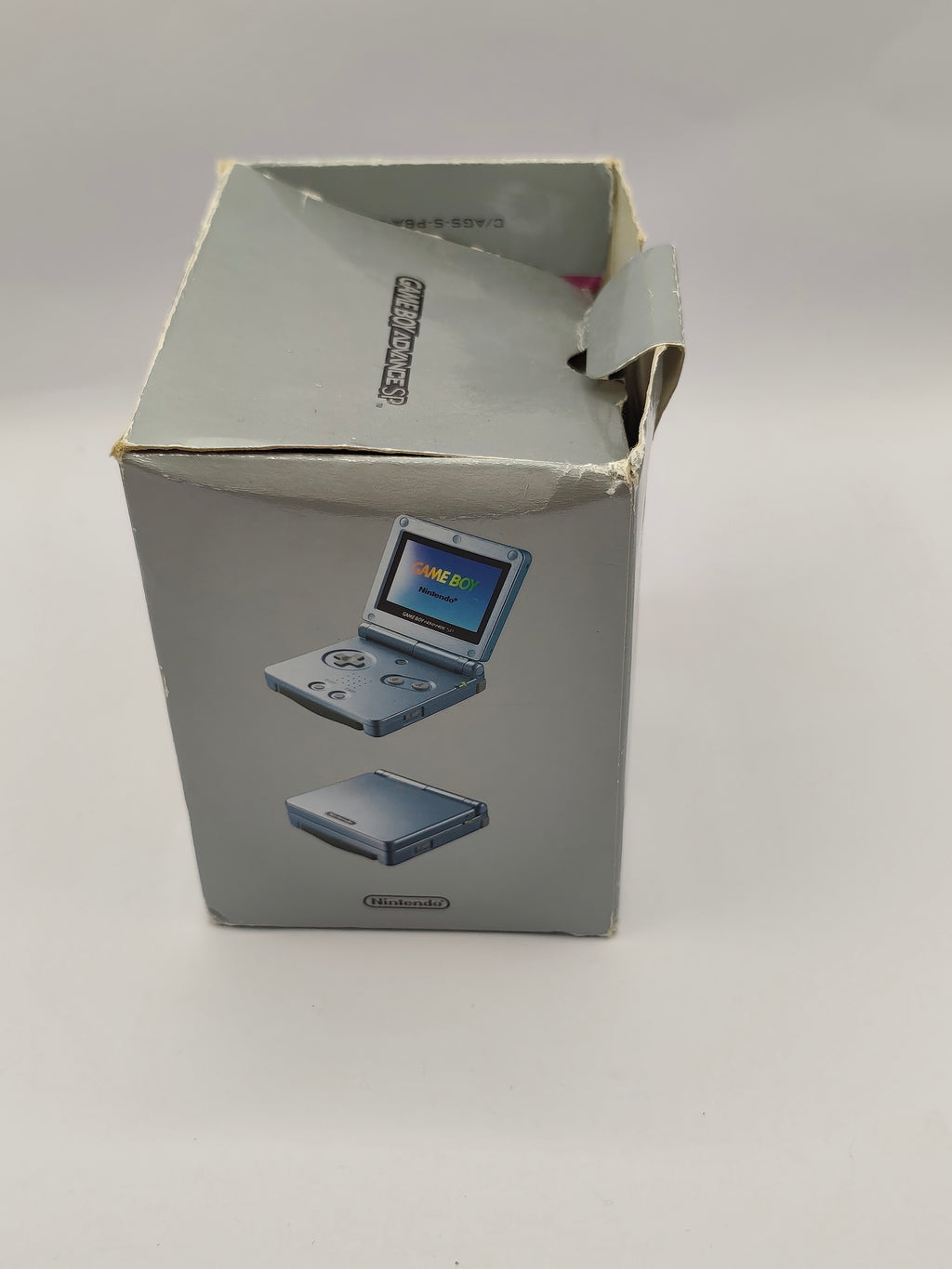 Game Boy Advance SP - Glacier Blue, inkl. Verpackung & Ladegerät
