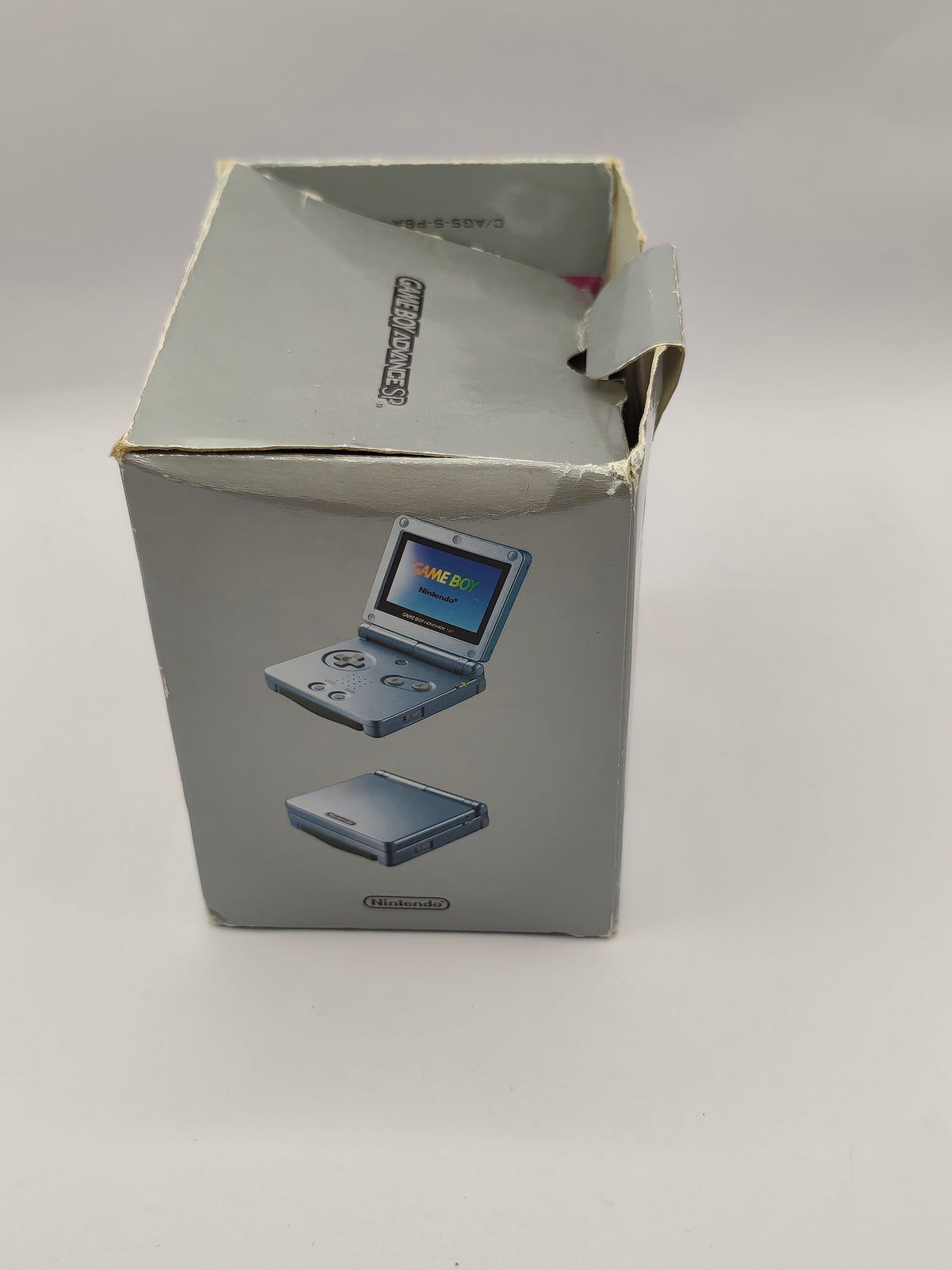 Game Boy Advance SP - Glacier Blue, inkl. Verpackung & Ladegerät