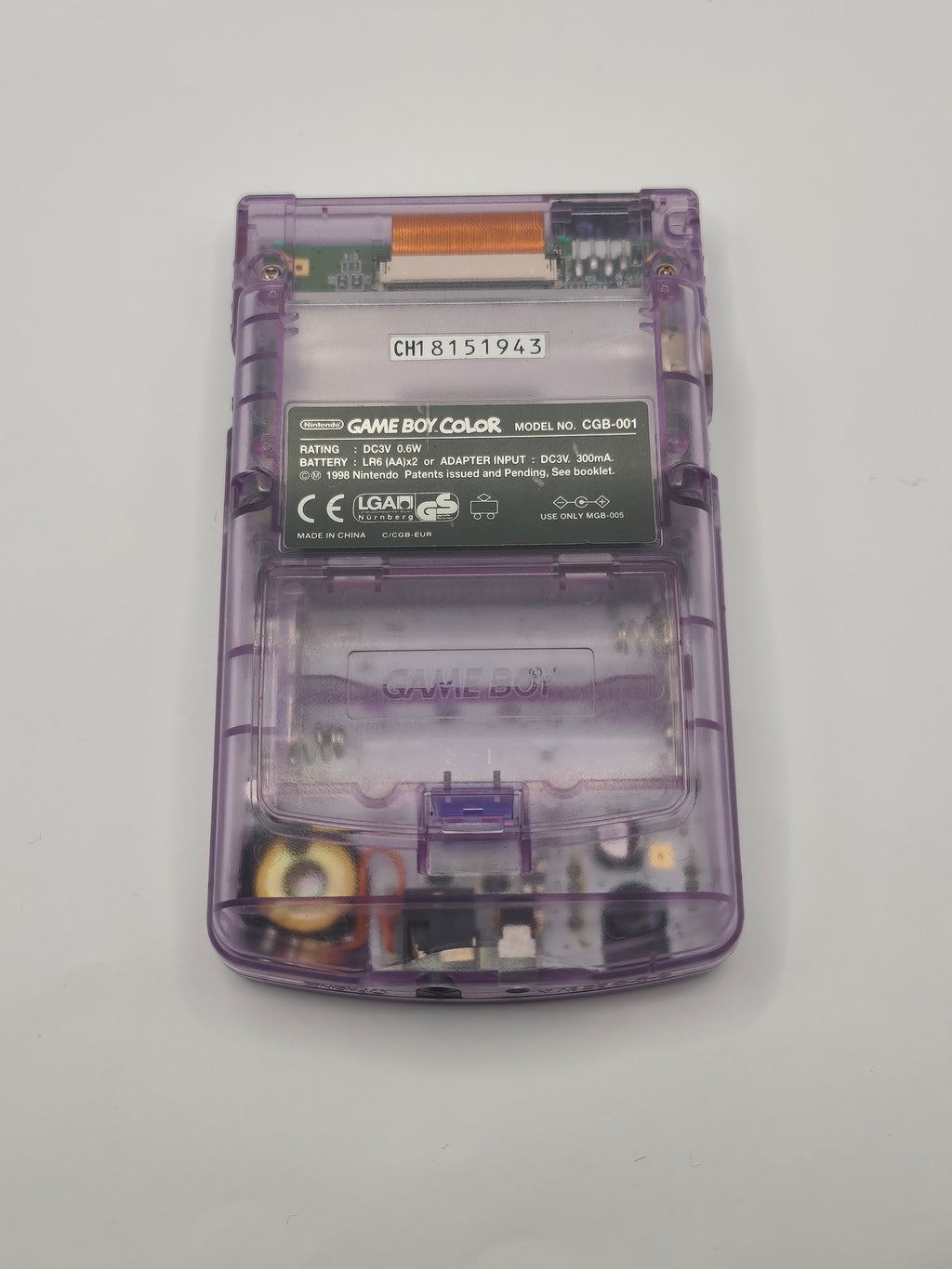 Game Boy Color- Transparent Purple | Defekt
