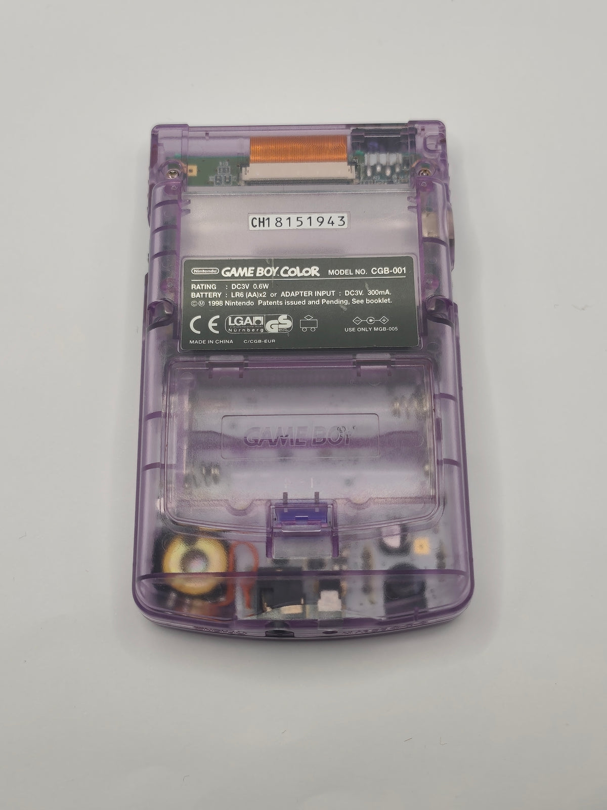 Game Boy Color- Transparent Purple | Defekt