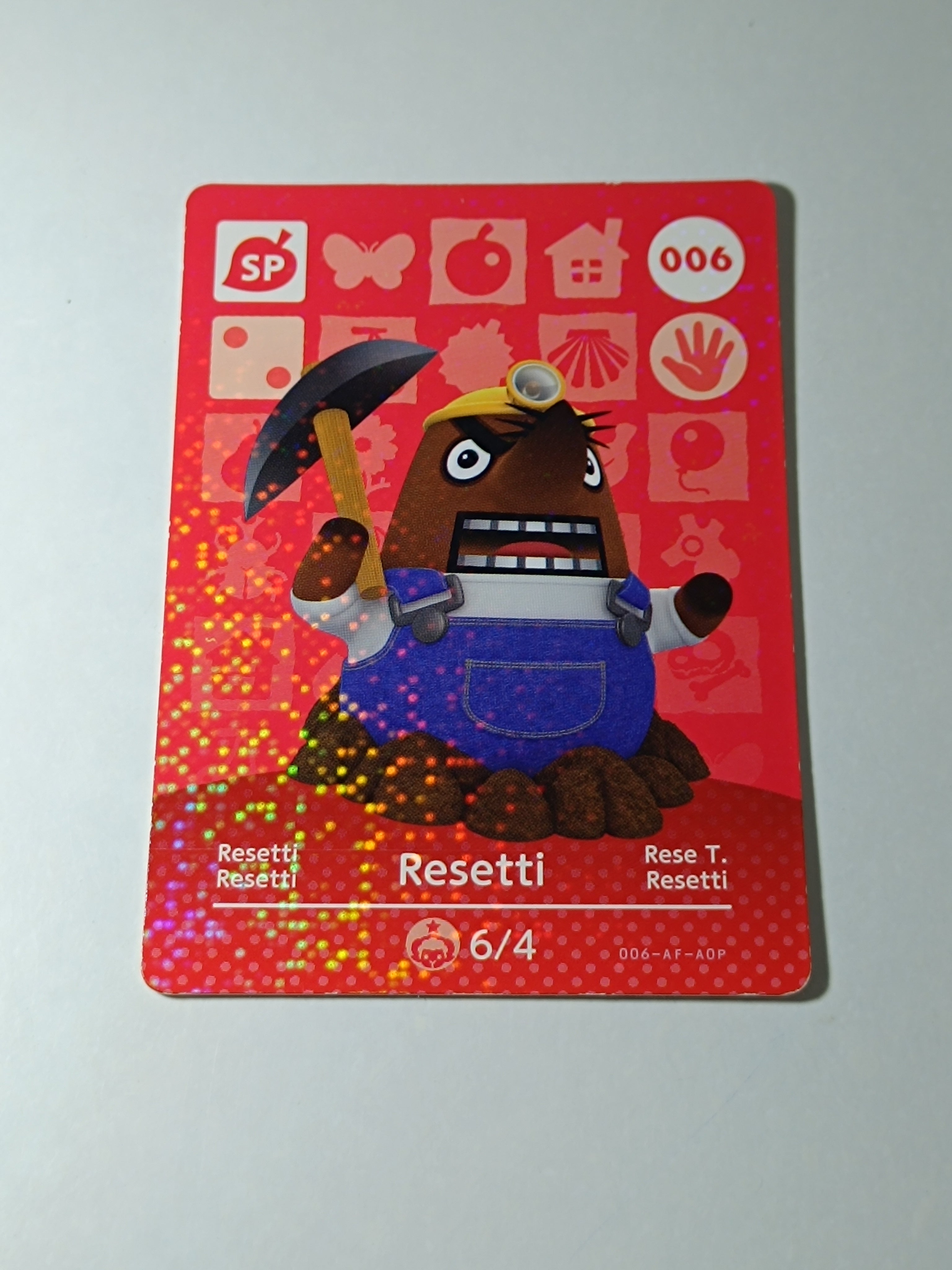 Amiibo Karte | 006 - Resetti