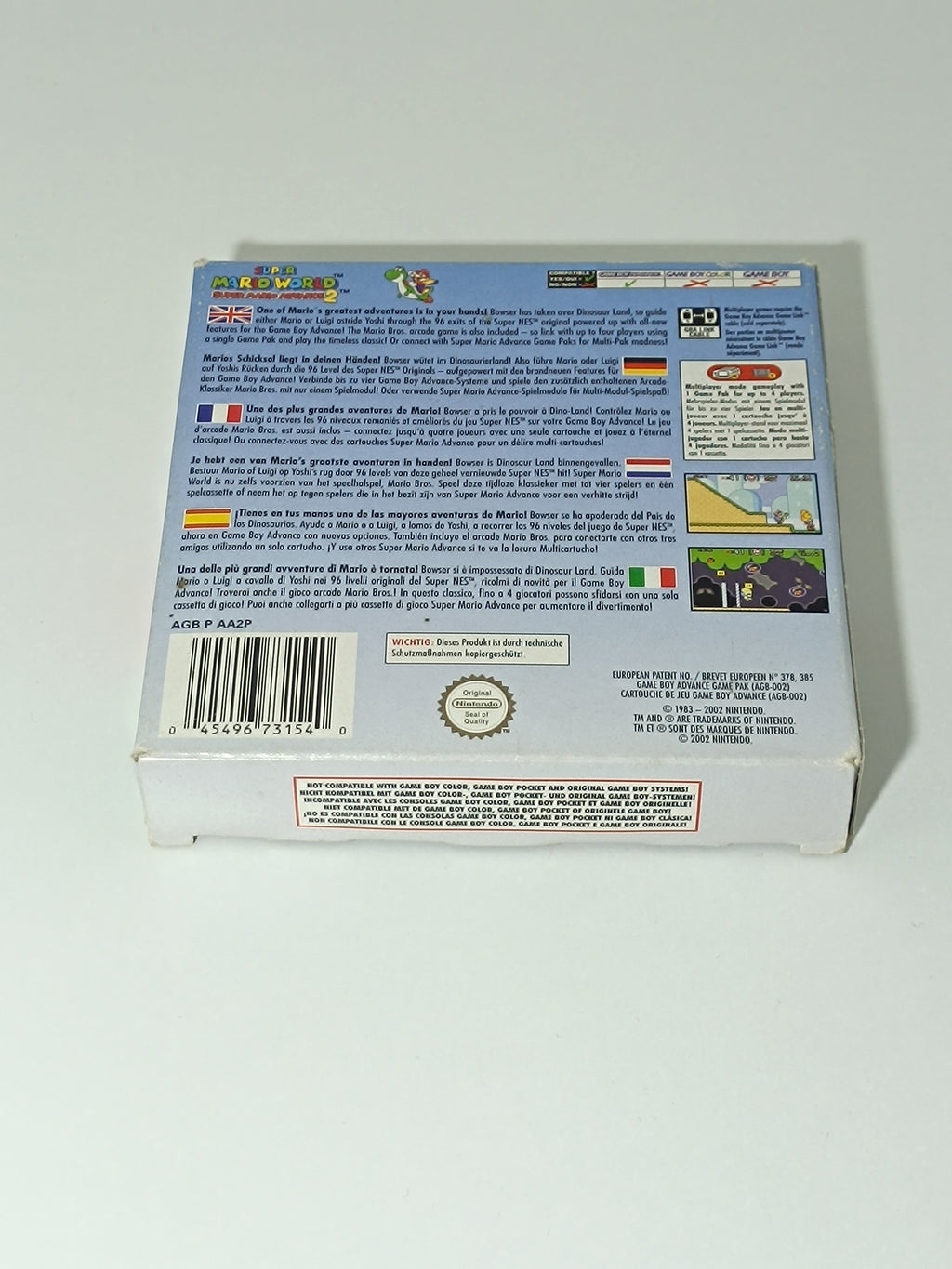 Super Mario World Super Mario Advance 2 GBA mit Verpackung & Anleitung