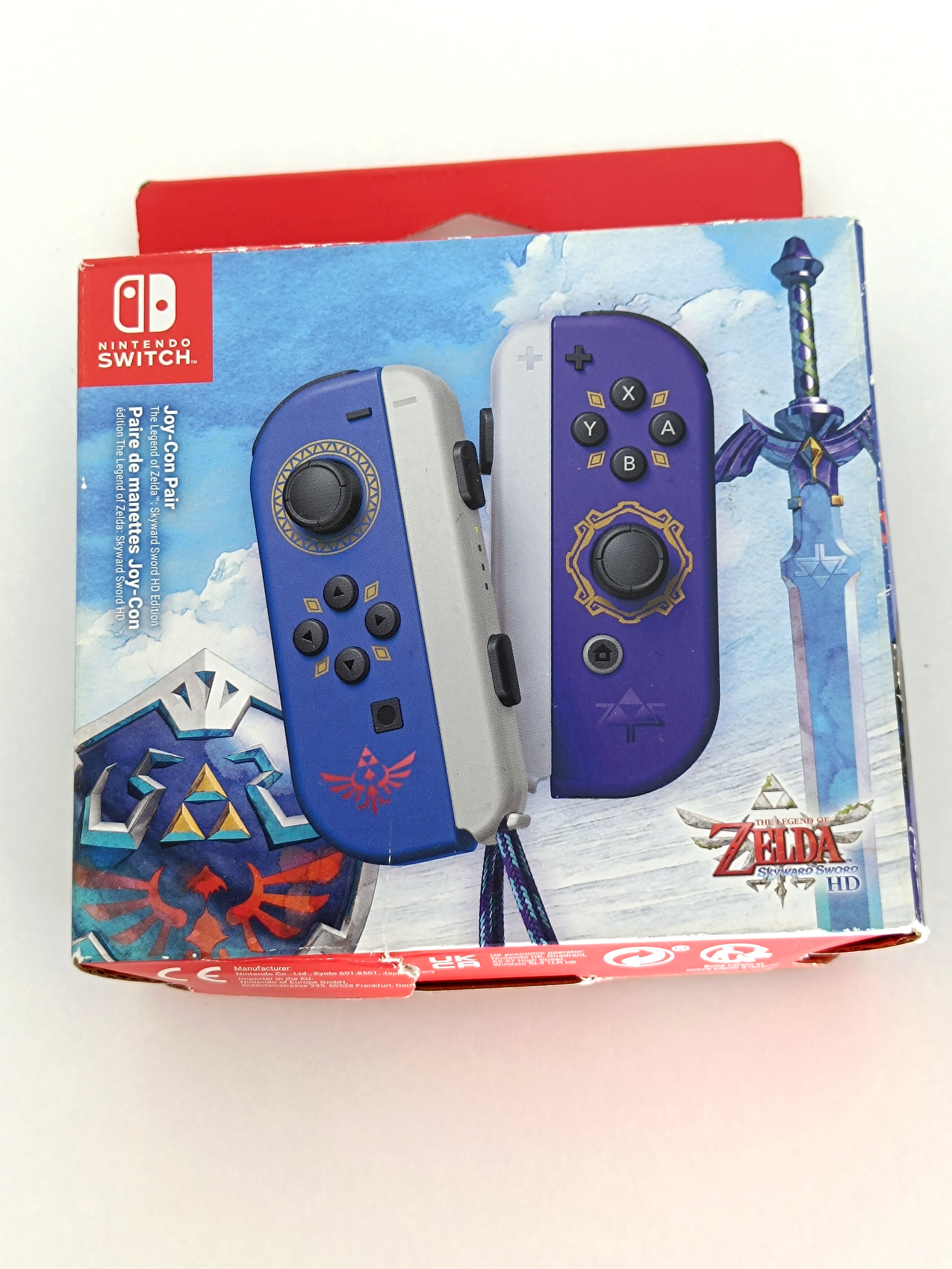 Nintendo Switch Joy-Con Paar - inkl. Verpackung [Zelda Skyward Sword Edition]