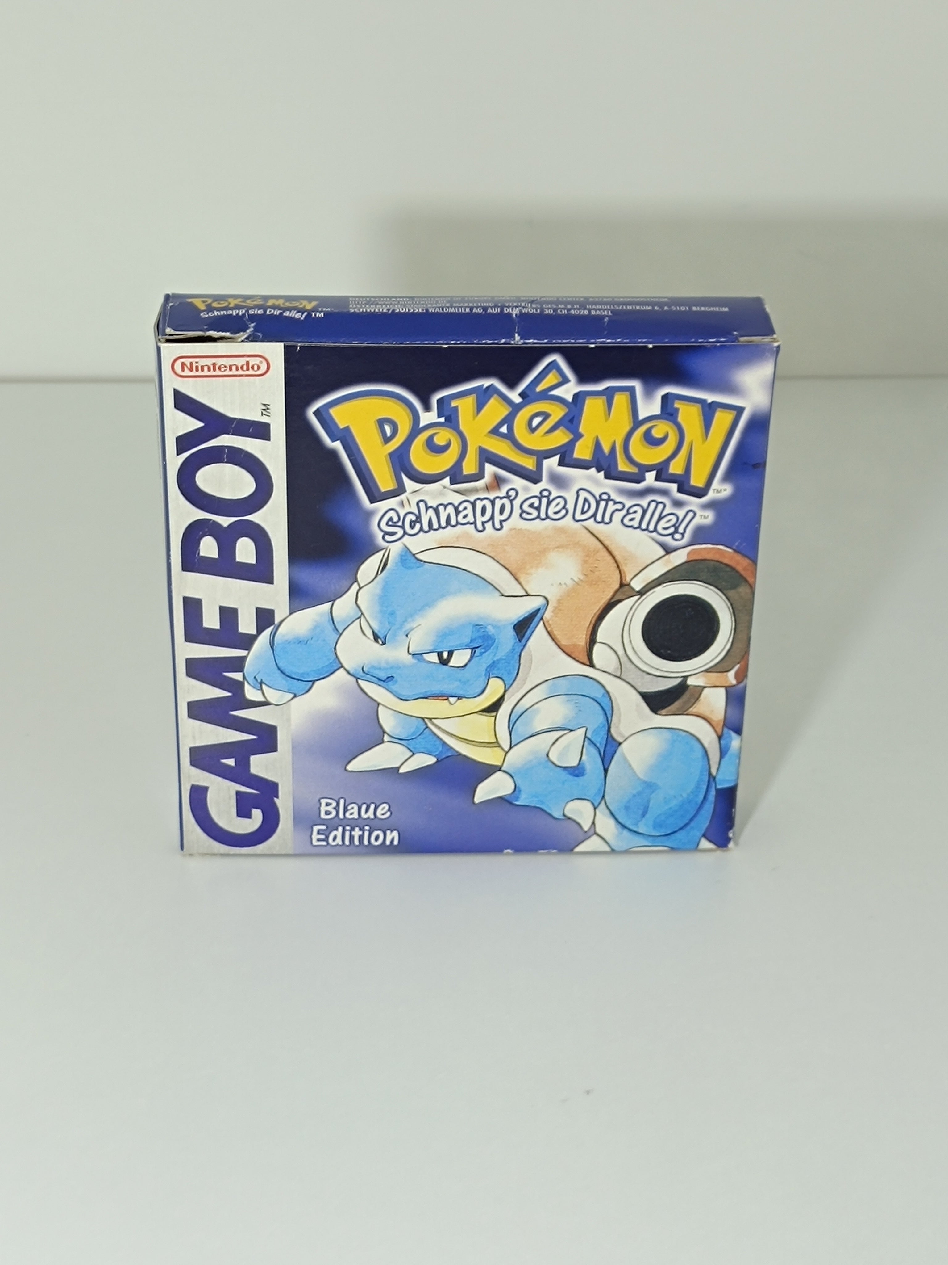 Pokemon Blaue Edition Game Boy - inkl. Verpackung, Anleitung & Inlay