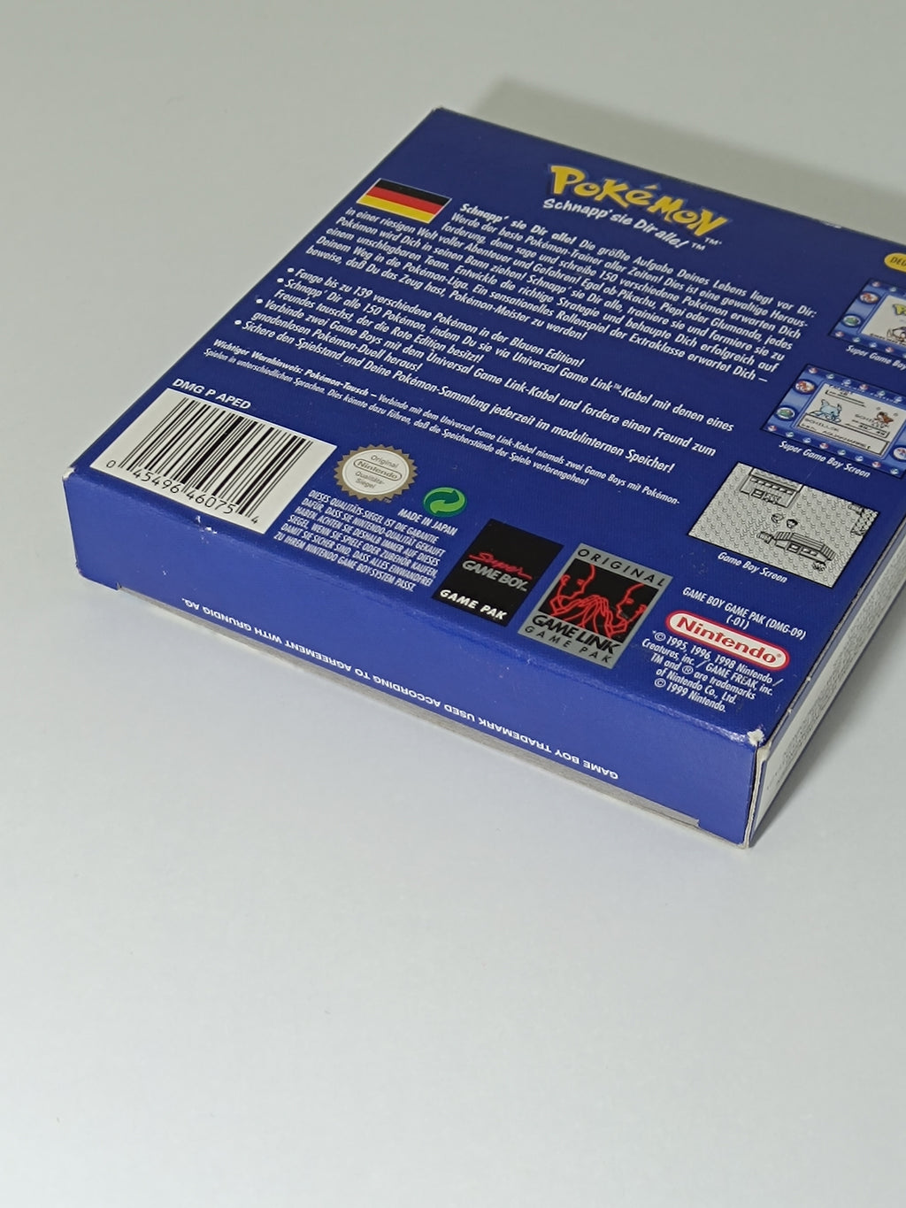 Pokemon Blaue Edition Game Boy - inkl. Verpackung