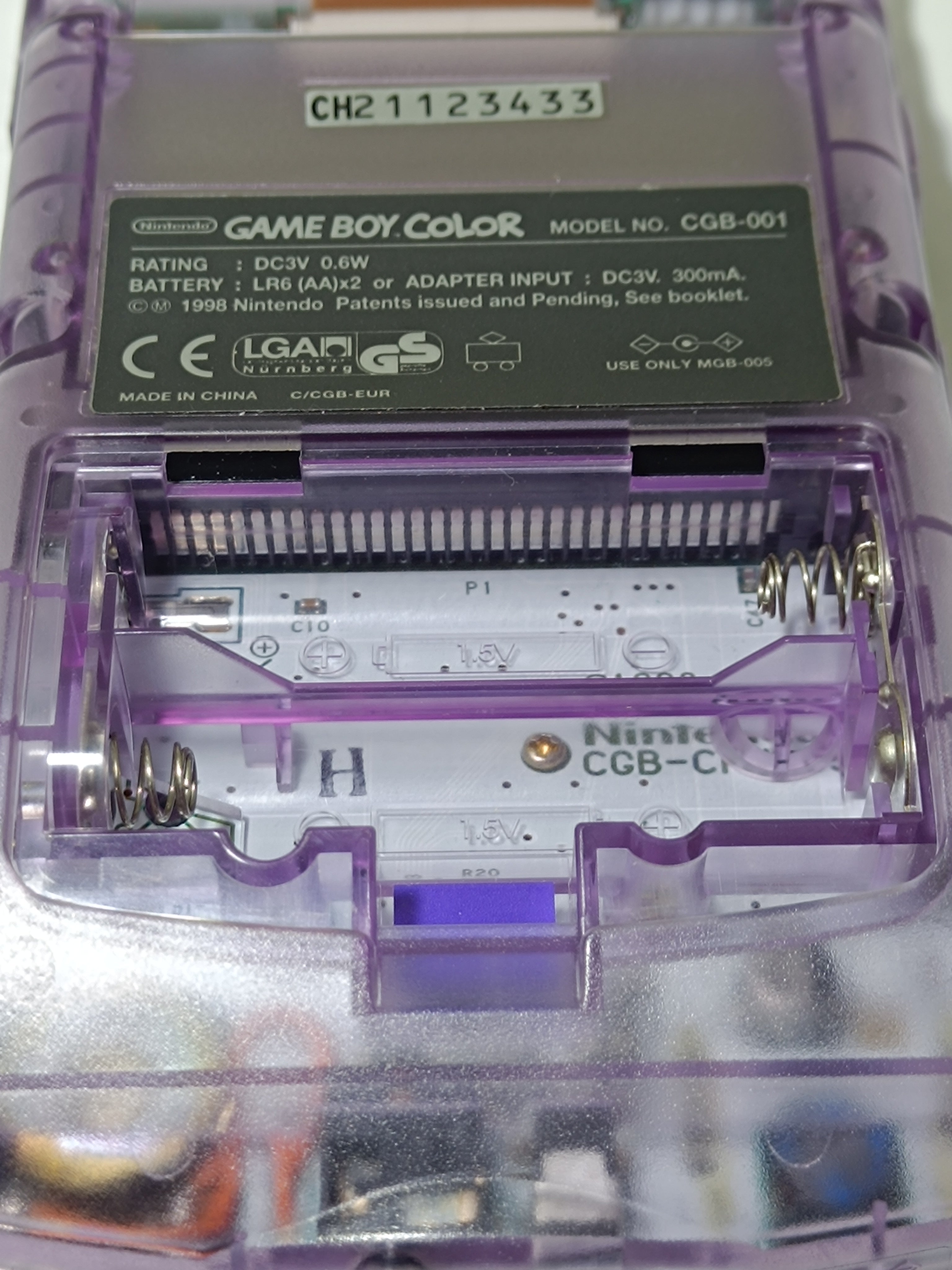 Game Boy Color - Transparent Purple - inkl. OVP