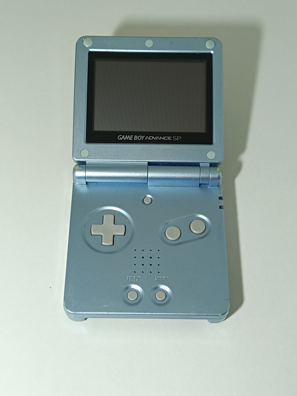Game Boy Advance SP - Glacier Blue, inkl. Verpackung & Ladegerät