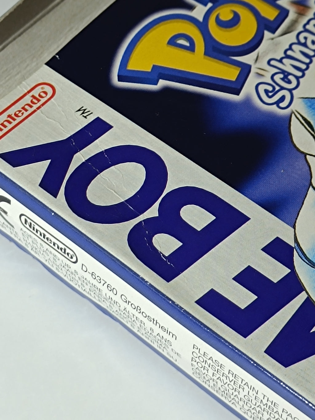 Pokemon Blaue Edition Game Boy - inkl. Verpackung, Anleitung & Inlay