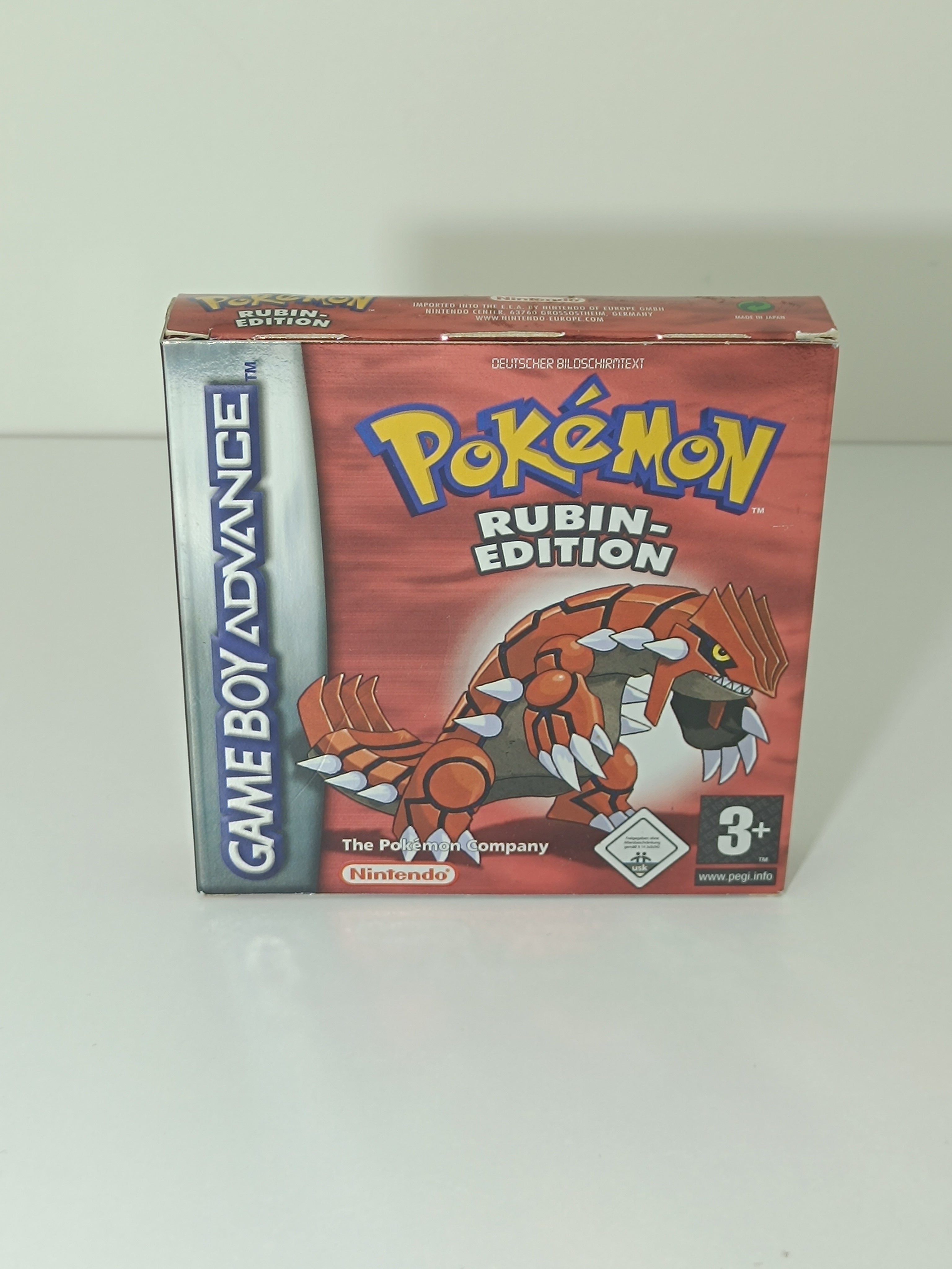 Pokemon Rubin Edition Game Boy Advance mit Verpackung & Anleitung