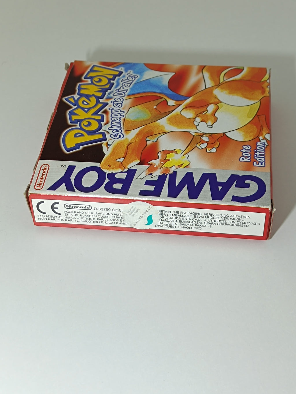 Pokemon Rote Edition Game Boy - Leerhülle ohne Inhalt