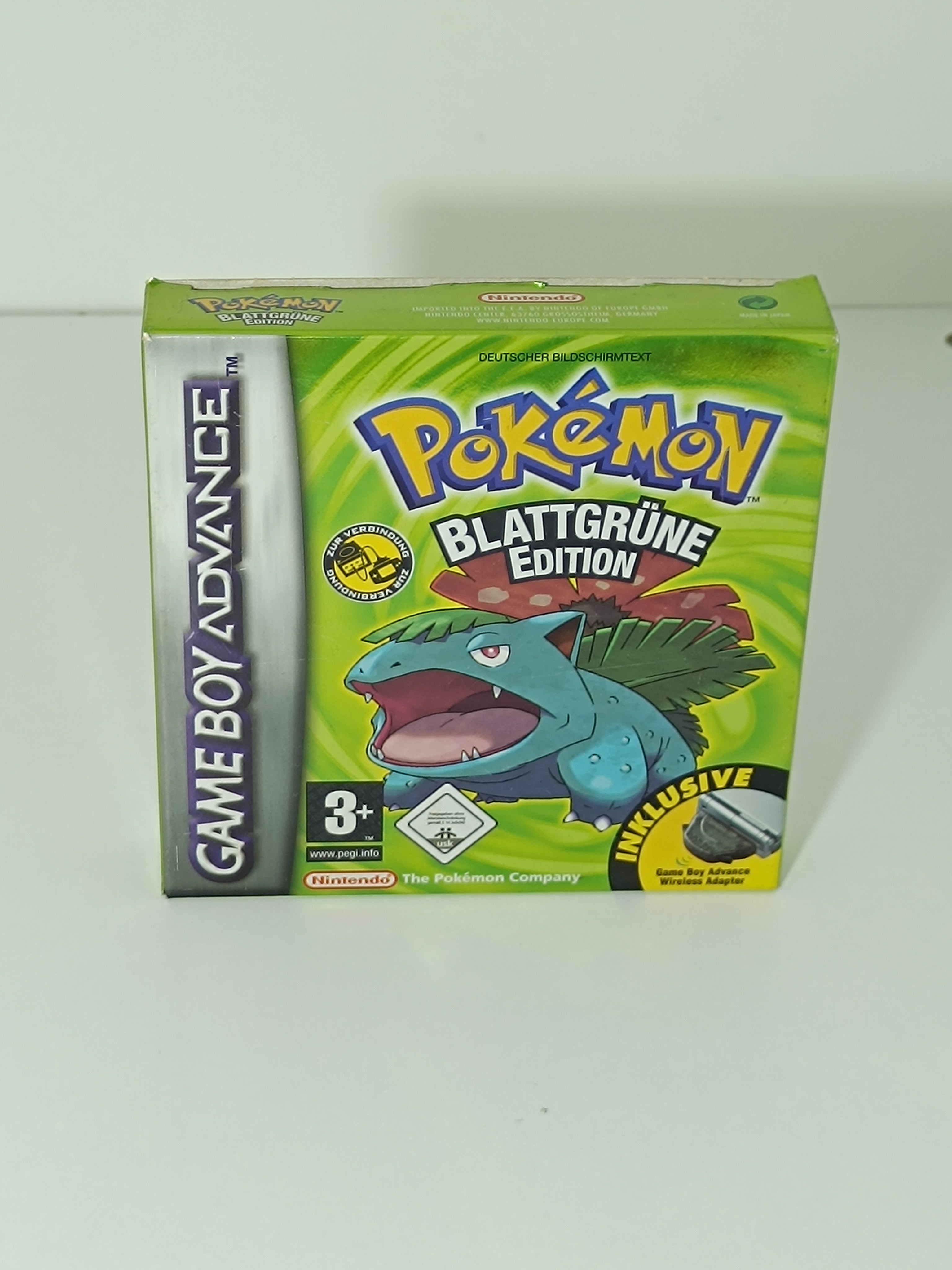 Pokemon Blattgrüne Edition GBA - inkl. Verpackung, Inlay & VIP Code