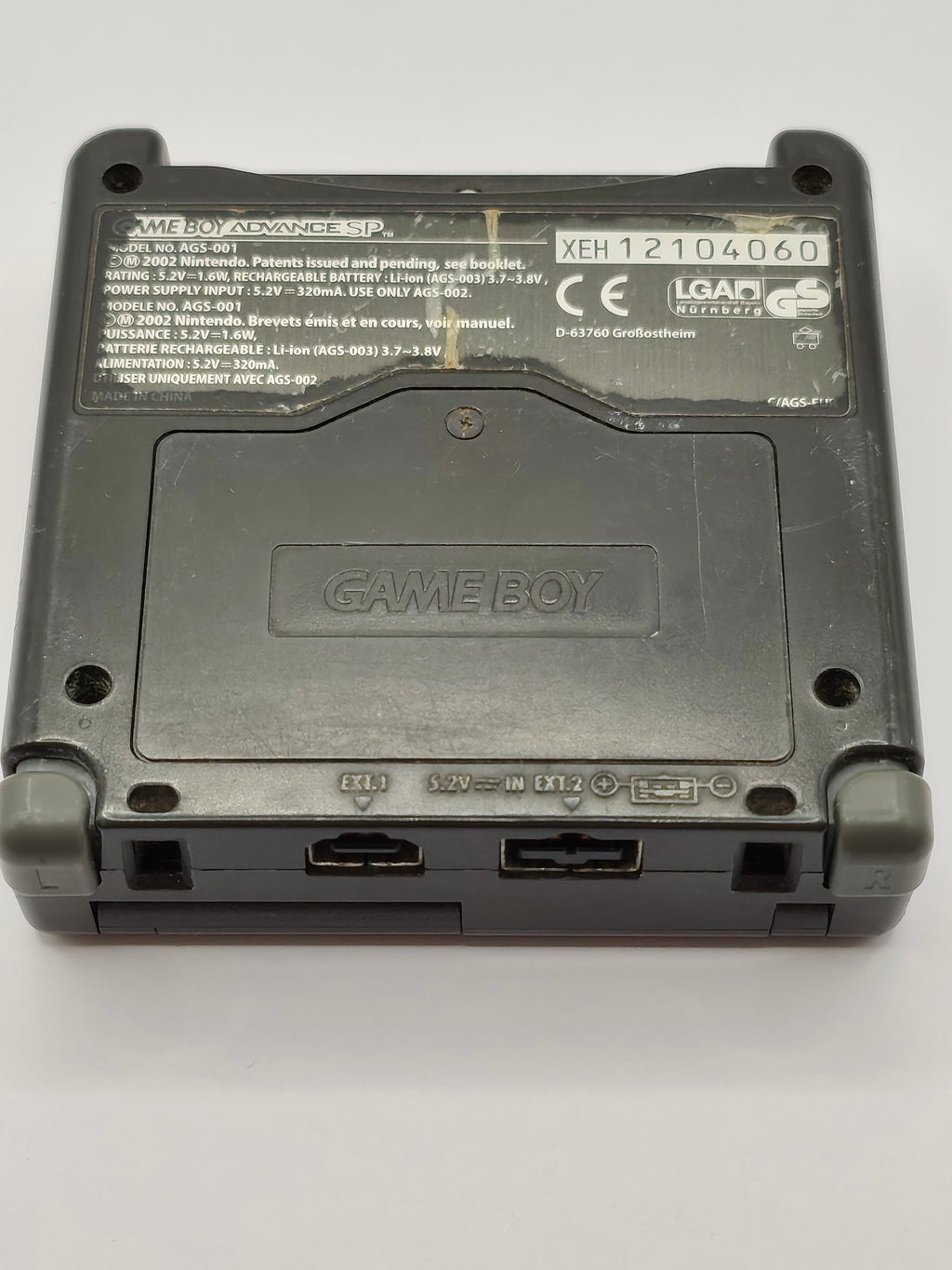 Game Boy Advance SP - Schwarz, inklusive Verpackung & Ladegerät