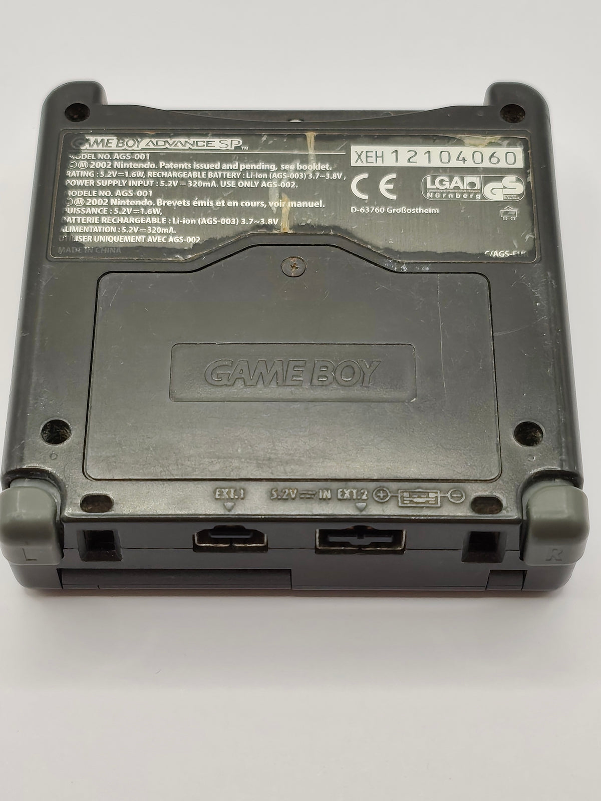 Game Boy Advance SP - Schwarz, inklusive Verpackung & Ladegerät