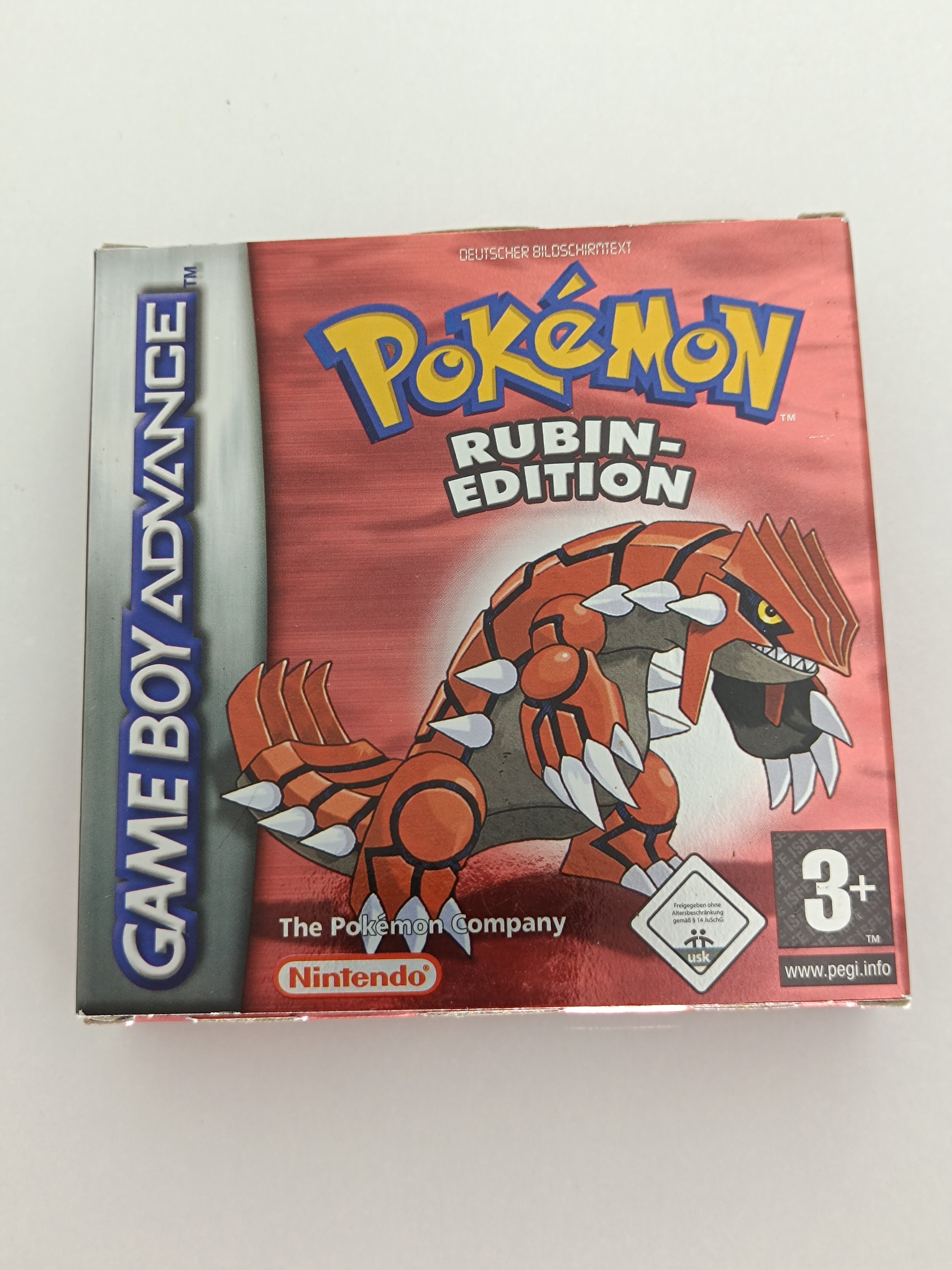 Pokemon Rubin Edition Game Boy Advance mit Verpackung & Anleitung